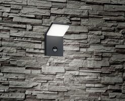 Φωτιστικό Τοίχου Trio Lighting LED 9W Ανθρακί Αλουμίνιο 900lm 3000K IP54 221169142