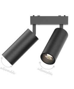 InLight Φωτιστικό LED 2x9W 3000K για Ultra-Thin μαγνητική ράγα σε μαύρη απόχρωση D:16cmX4,4cm (T03801-BL)