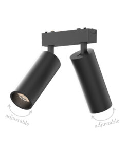 InLight Φωτιστικό LED 2x9W 3000K για Ultra-Thin μαγνητική ράγα σε μαύρη απόχρωση D:16cmX4,4cm (T03801-BL)