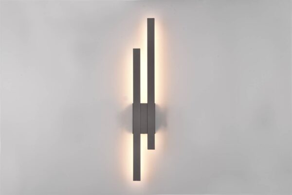 Φωτιστικό Τοίχου Tawa Ανθρακί LED 18W 1800lm 3000K IP54 Trio Lighting – 221460242