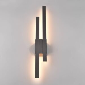 Φωτιστικό Τοίχου Tawa Ανθρακί LED 18W 1800lm 3000K IP54 Trio Lighting – 221460242