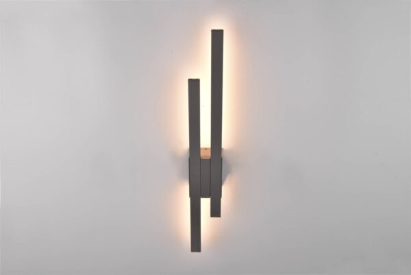 Φωτιστικό Τοίχου Tawa Ανθρακί LED 18W 1800lm 3000K IP54 Trio Lighting – 221460242