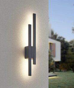 Φωτιστικό Τοίχου Tawa Ανθρακί LED 18W 1800lm 3000K IP54 Trio Lighting – 221460242