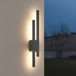 Φωτιστικό Τοίχου Tawa Ανθρακί LED 18W 1800lm 3000K IP54 Trio Lighting – 221460242