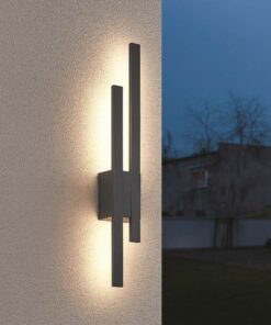 Φωτιστικό Τοίχου Tawa Ανθρακί LED 18W 1800lm 3000K IP54 Trio Lighting – 221460242