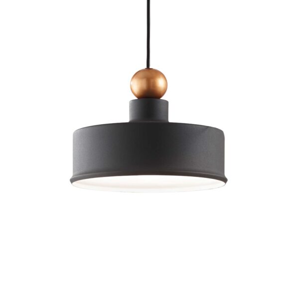 IDEAL LUX Κρεμαστό Φωτιστικό TRIADE-2 1xE27 Μαύρου Χρώματος – 221489