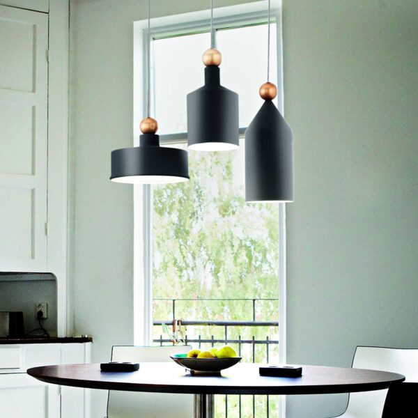 IDEAL LUX Κρεμαστό Φωτιστικό TRIADE 3xE27 Μαύρου Χρώματος – 194677