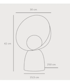 Επιτραπέζιο Φωτιστικό DFTP Hello 1xE14 Μαύρου Χρώματος – 2220215003