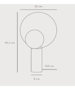 Επιτραπέζιο Φωτιστικό DFTP 1xGU10 Μαύρου Χρώματος – 2220275003