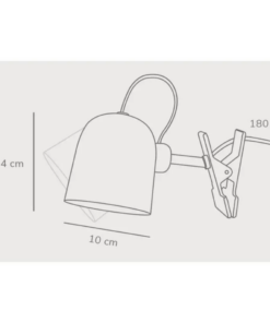 Επιτραπέζιο Φωτιστικό DFTP Angle Clamp Lamp 1xGU10 Λευκού Χρώματος – 2220362001