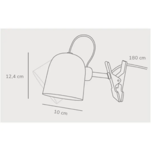 Επιτραπέζιο Φωτιστικό DFTP  Angle Clamp Lamp 1xGU10 Γκρι Χρώματος – 2220362010