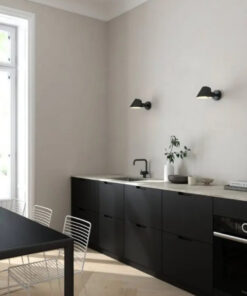 Επιτοίχιο Φωτιστικό DFTP Stay 1xE27 Μαύρου Χρώματος – 2220381003