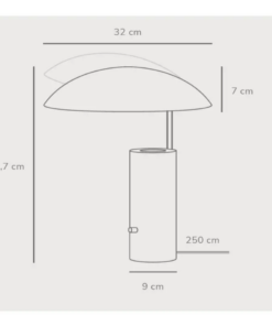 Επιτραπέζιο Φωτιστικό DFTP Mademoiselles 1xGU10 Μαύρου Χρώματος – 2220405003