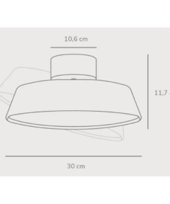 Φωτιστικό Οροφής DFTP Kaito Dim LED 13W 3000K Γκρι Χρώματος – 2220506010