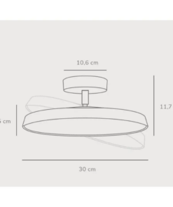 Κρεμαστό Φωτιστικό DFTP Kaito Pro 30 LED 18W 3000K Λευκού Χρώματος – 2220516001