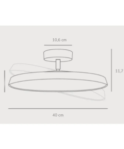 Φωτιστικό Οροφής DFTP Kaito Pro 40 LED 26W 3000K Μαύρου Χρώματος – 2220526003