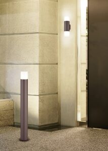 Φωτιστικό Τοίχου Trio Lighting 2xE27 Σκουριά Αλουμίνιο IP44 222260224