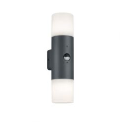 Φωτιστικό Τοίχου Trio Lighting 2xE27 Ανθρακί Αλουμίνιο IP44 222260242