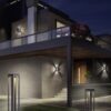 Φωτιστικό Τοίχου Trio Lighting LED 11W  Ανθρακί Αλουμίνιο 1100lm 3000K IP65 222360142