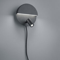 Φωτιστικό Τοίχου Trio Lighting LED 6W Μαύρο Ματ Μεταλλικό 600lm 3000K 222370232