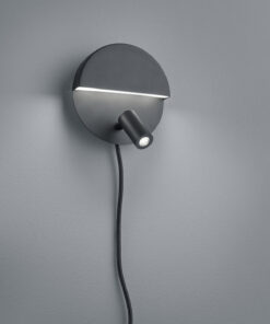 Φωτιστικό Τοίχου Trio Lighting LED 6W Μαύρο Ματ Μεταλλικό 600lm 3000K 222370232