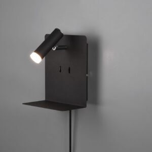 Φωτιστικό Τοίχου Trio Lighting LED 3W  Μαύρο Ματ Μεταλλικό 240lm 3000K  222570232