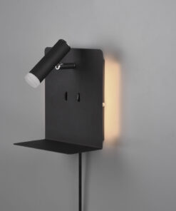 Φωτιστικό Τοίχου Trio Lighting LED 3W Μαύρο Ματ Μεταλλικό 240lm 3000K 222570232