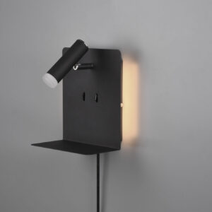 Φωτιστικό Τοίχου Trio Lighting LED 3W  Μαύρο Ματ Μεταλλικό 240lm 3000K  222570232