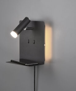 Φωτιστικό Τοίχου Trio Lighting LED 3W Μαύρο Ματ Μεταλλικό 240lm 3000K 222570232