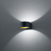 Φωτιστικό Τοίχου Trio Lighting LED 4,3W  Μαύρο Ματ Μεταλλικό 430lm 3000K  223410132
