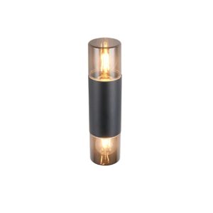 Φωτιστικό Τοίχου Up-Down Μαύρο Ματ HOOSIC 2x E27 IP44 Trio Lighting – 224060232