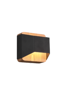 Φωτιστικό Τοίχου Trio Lighting LED 4,3W Μαύρο Ματ Μεταλλικό Step Dimmable 400lm 3000K – 224810132