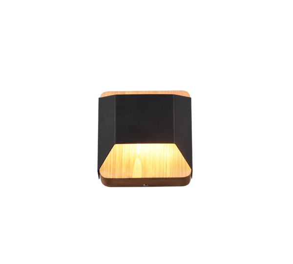Φωτιστικό Τοίχου Trio Lighting  LED 4,3W Μαύρο Ματ Μεταλλικό Step Dimmable 400lm  3000K – 224810132