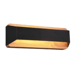 Φωτιστικό Τοίχου Trio Lighting LED 13,5W Μαύρο Ματ Μεταλλικό Step Dimmable 1500lm 3000K – 224819132