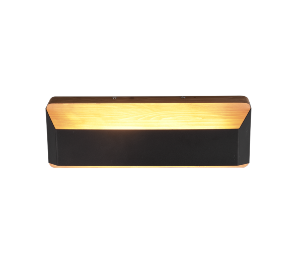 Φωτιστικό Τοίχου Trio Lighting  LED 13,5W Μαύρο Ματ Μεταλλικό Step Dimmable 1500lm  3000K – 224819132