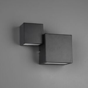 Φωτιστικό Τοίχου Trio Lighting LED 6W  Μαύρο Ματ Μεταλλικό Step Dimmable 500lm 3000K  224910232