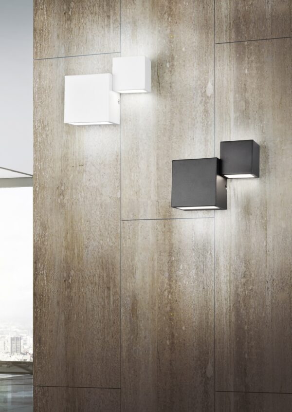 Φωτιστικό Τοίχου Trio Lighting LED 6W  Μαύρο Ματ Μεταλλικό Step Dimmable 500lm 3000K  224910232