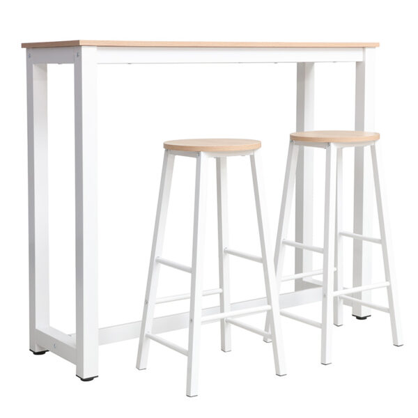 Set table bar Marle pakoworld natural-white leg 120x40x100cm 225-000014