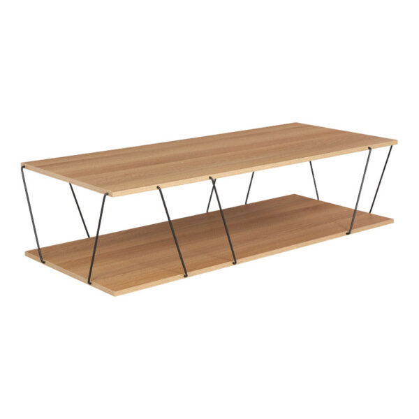 Coffee table Tars pakoworld sonoma-black 120x50x30cm 225-000023