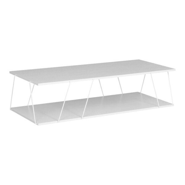 Coffee table Tars pakoworld white 120x50x30cm 225-000025