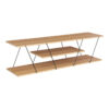 Tv stand Tars pakoworld sonoma-black 120x30x33cm 225-000029