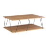 Coffee table Tars pakoworld sonoma-black 90x60x30,5cm 225-000038