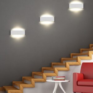 Φωτιστικό Τοίχου Trio Lighting LED 6W  Λευκό Ματ Μεταλλικό Step Dimmable 600lm 3000K  225172931