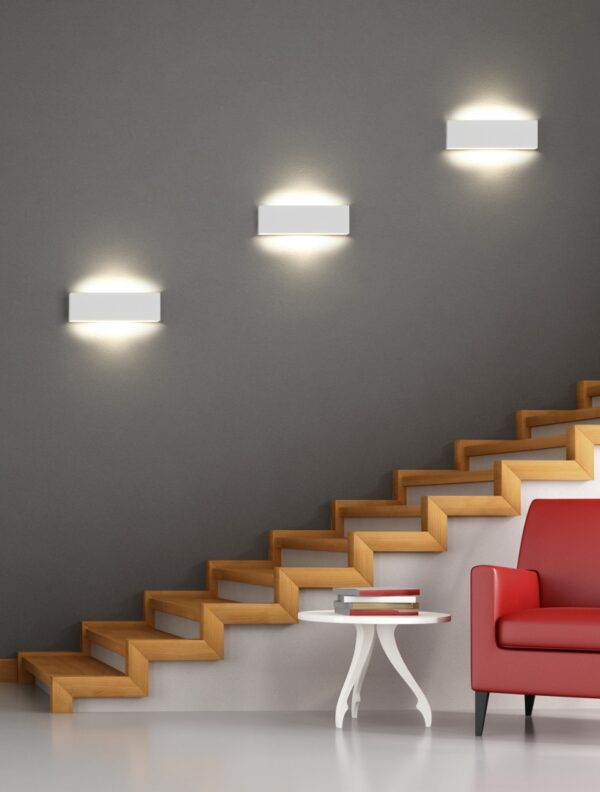 Φωτιστικό Τοίχου Trio Lighting LED 6W  Λευκό Ματ Μεταλλικό Step Dimmable 600lm 3000K  225172931