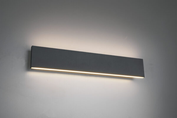 Φωτιστικό Τοίχου Trio Lighting LED 9W  Ανθρακί Μεταλλικό Step Dimmable 900lm 3000K  225174742
