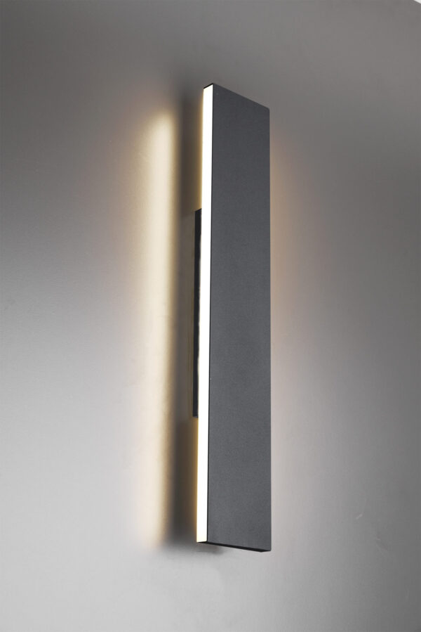 Φωτιστικό Τοίχου Trio Lighting LED 9W  Ανθρακί Μεταλλικό Step Dimmable 900lm 3000K  225174742