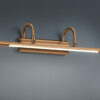 Φωτιστικό Τοίχου Trio Lighting LED 8W  Αντικέ Ορείχαλκος Μεταλλικό 600lm 3000K  225210104