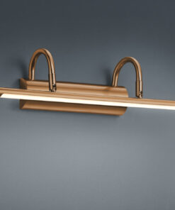 Φωτιστικό Τοίχου Trio Lighting LED 8W  Αντικέ Ορείχαλκος Μεταλλικό 600lm 3000K  225210104