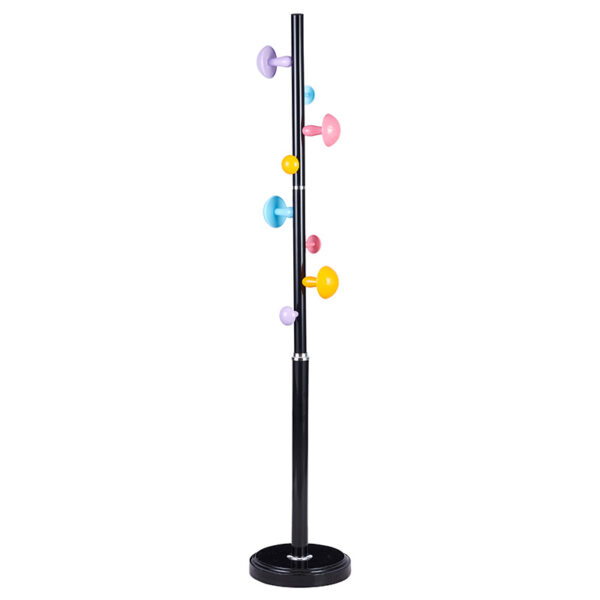 Coat Stand Violetta pakoworld metal black D31x167cm 226-000016
