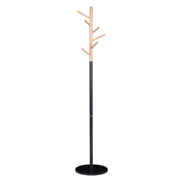 Coat Stand Marianna pakoworld metal black-natural D37x169cm 226-000022